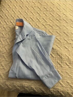 LORENZO UOMO THE PERFECT WHITE SHIRT® IN BLUE